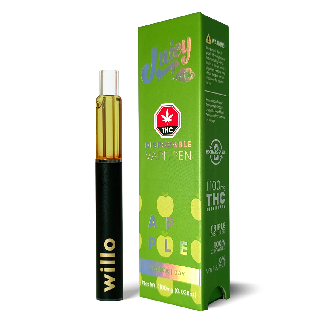 NEW* JUICY by Willo 1100mg THC Disposable Vape Pen  Willo Store