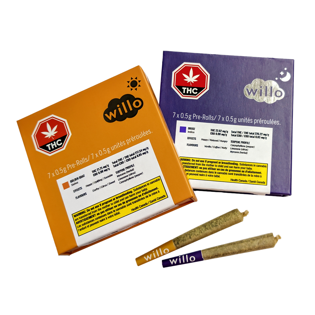 Premium PreRolls 0.5g 7 Packs Willo Store
