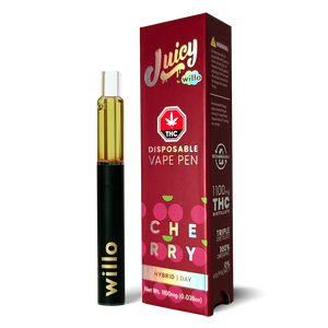 NEW* JUICY by Willo 1100mg THC Disposable Vape Pen Willo Store NEW* JUICY by Willo 1100mg THC Disposable Vape Pen Willo Store