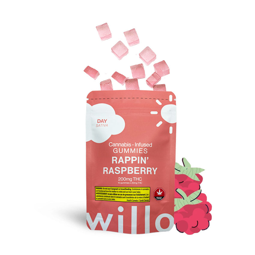 200mg THC Rappin' Raspberry (Day) Gummies