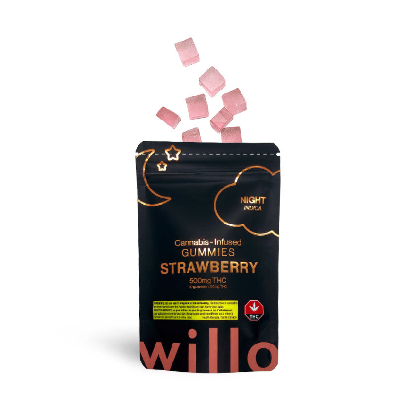 500mg THC Strawberry (Night) Gummies